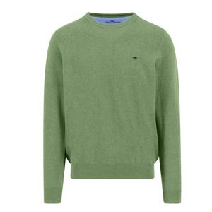 Fynch-Hatton Fine Knit Cotton Crew Neck Sweater